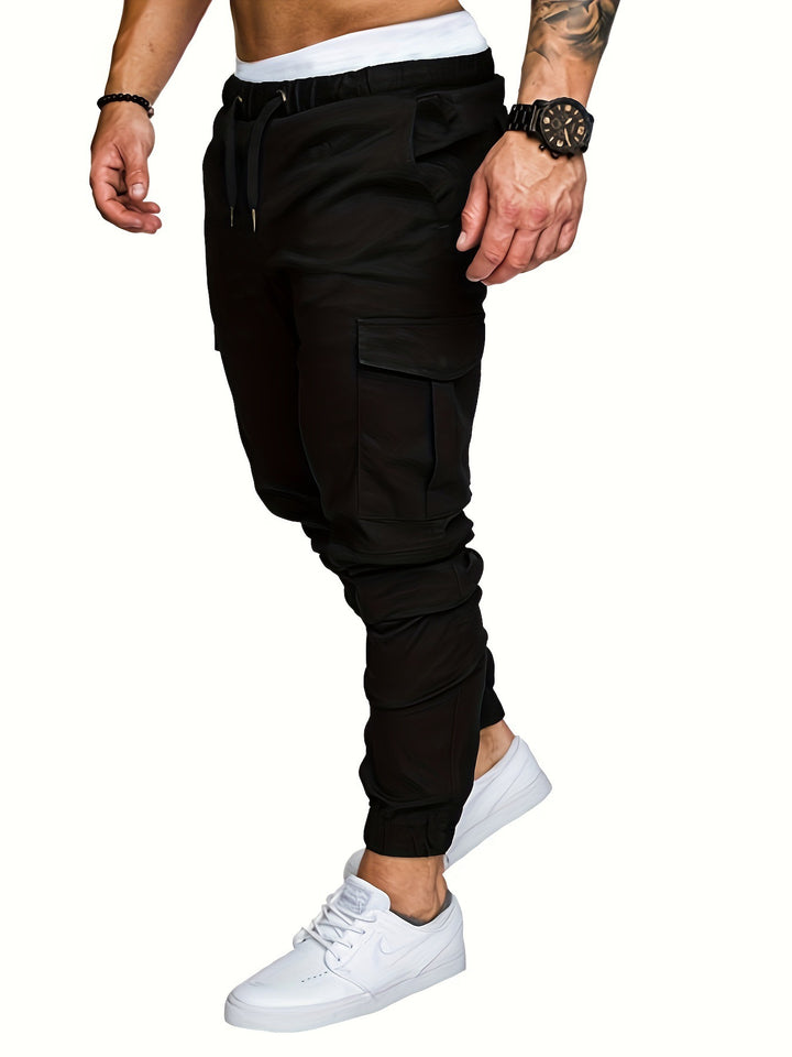 Herren Cargo-Jogginghose mit funktionalen Seitentaschen und elastischem Bund Echoarchiv