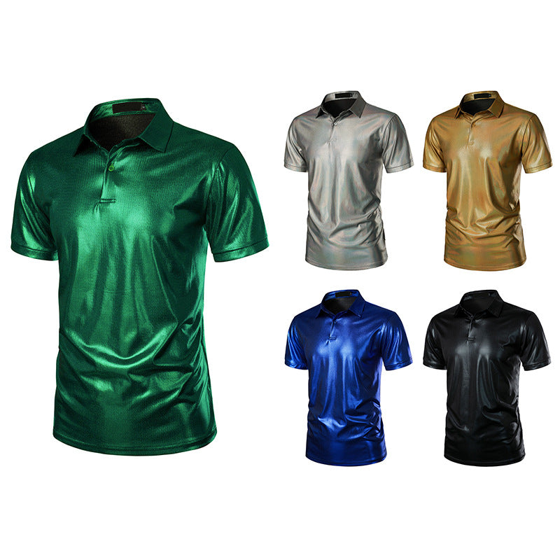 Herren Sport Polo-Shirt mit glänzender Oberfläche und atmungsaktiver Funktionalität Echoarchiv