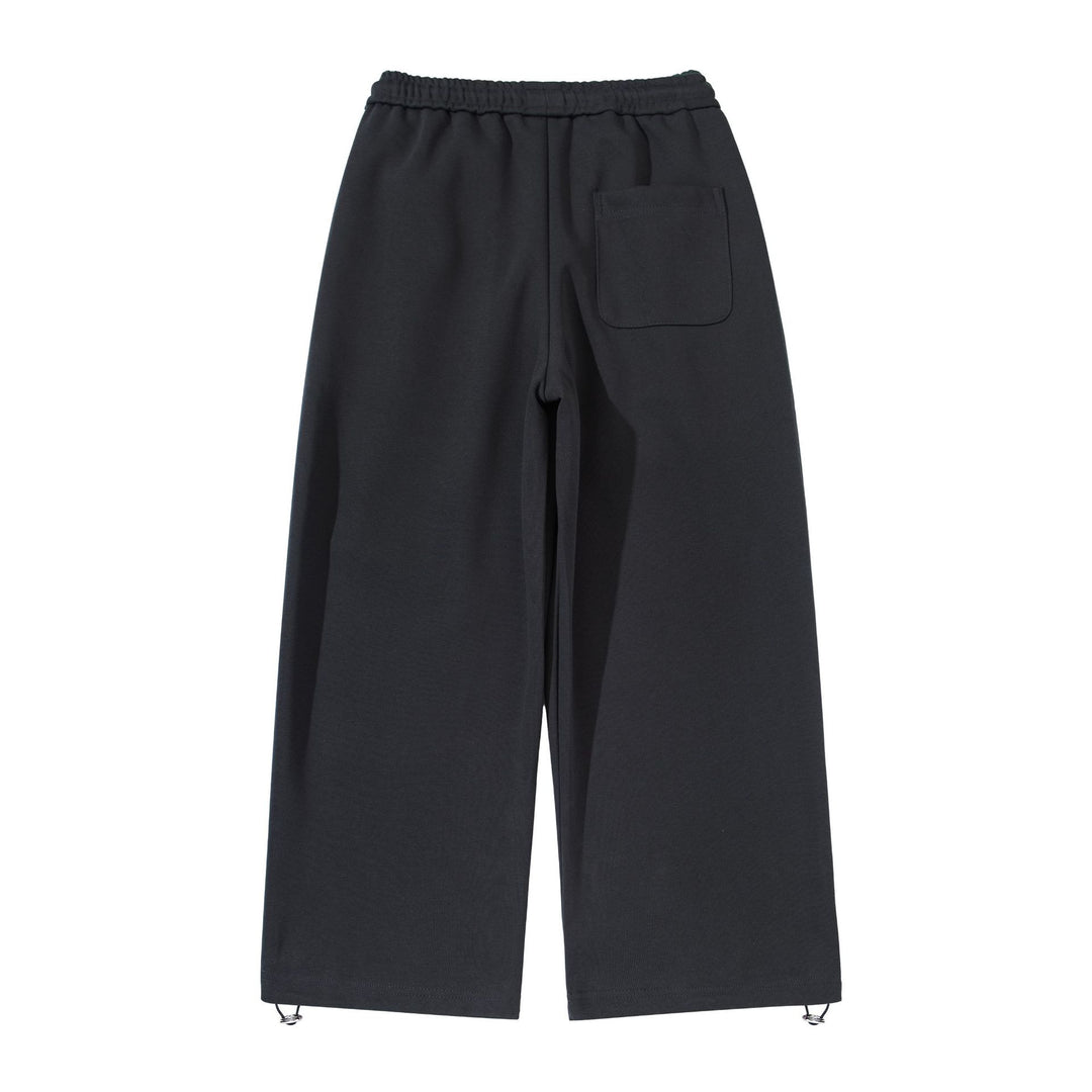 Unisex Weite Cropped Jogginghose mit Tunnelzugbund, Eingrifftaschen und verstellbarem Saum Echoarchiv