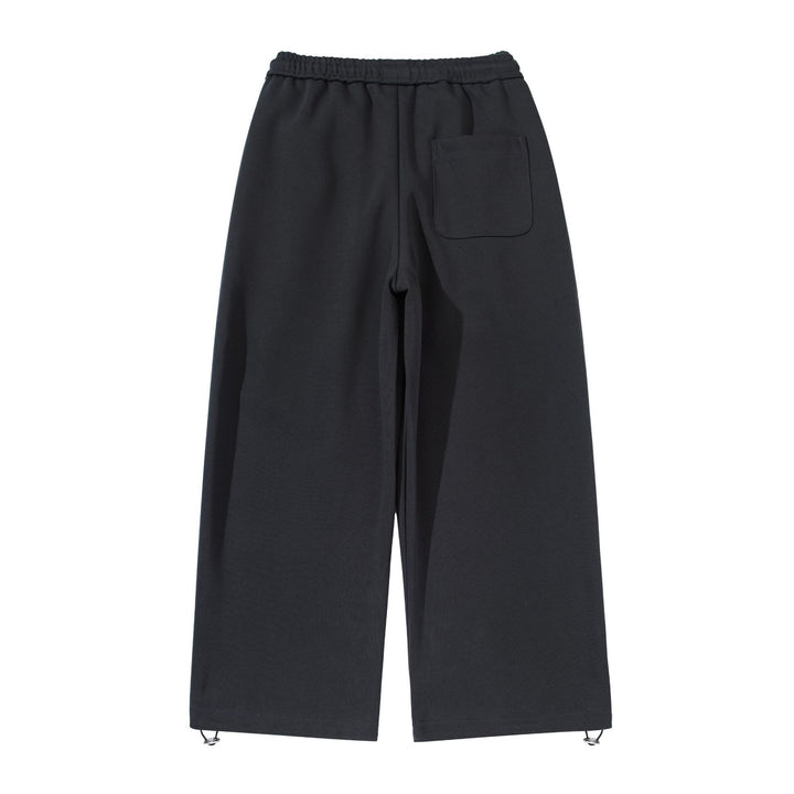 Unisex Weite Cropped Jogginghose mit Tunnelzugbund, Eingrifftaschen und verstellbarem Saum Echoarchiv