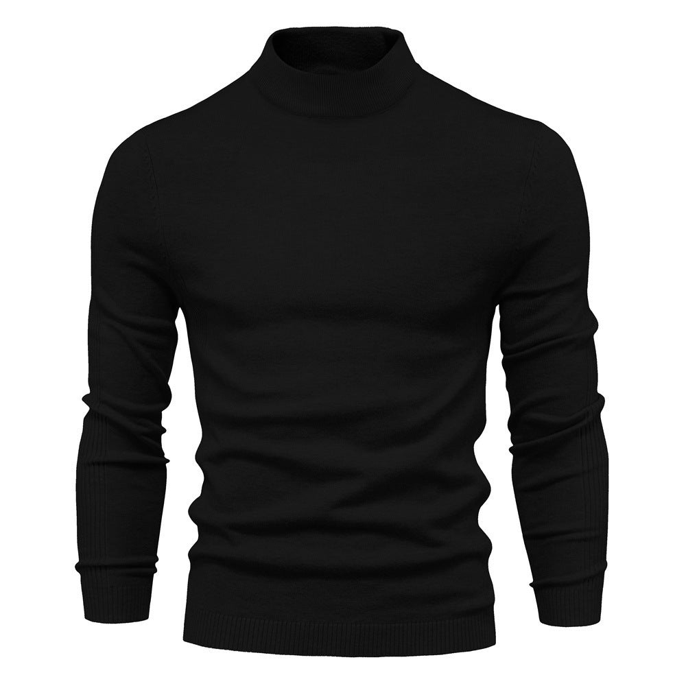Herren Rollkragenpullover aus weichem Strickstoff Echoarchiv
