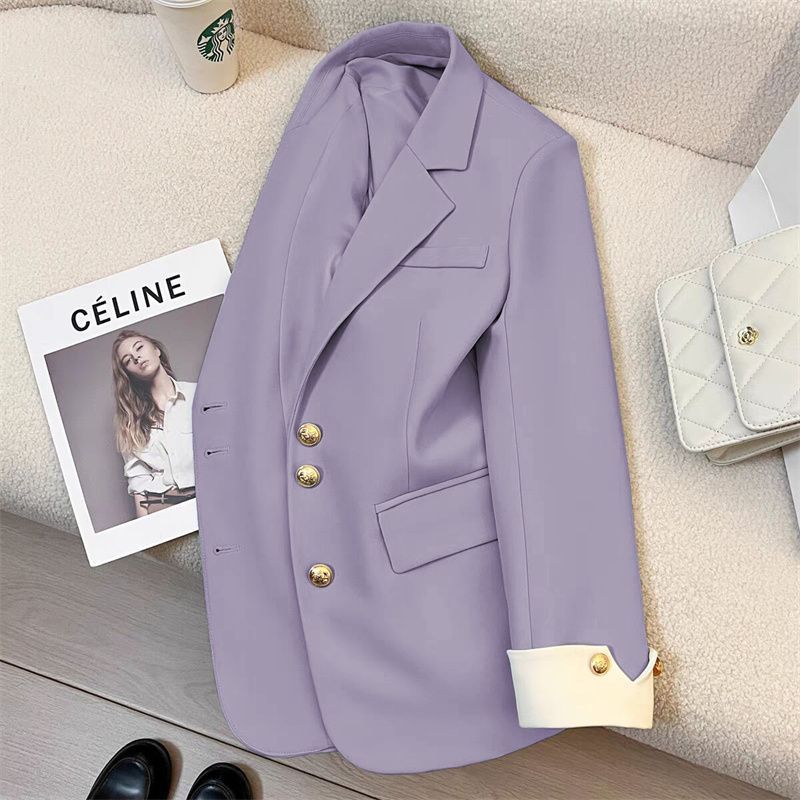 Damen Eleganter Blazer mit Goldknopfdetails Echo Archiv