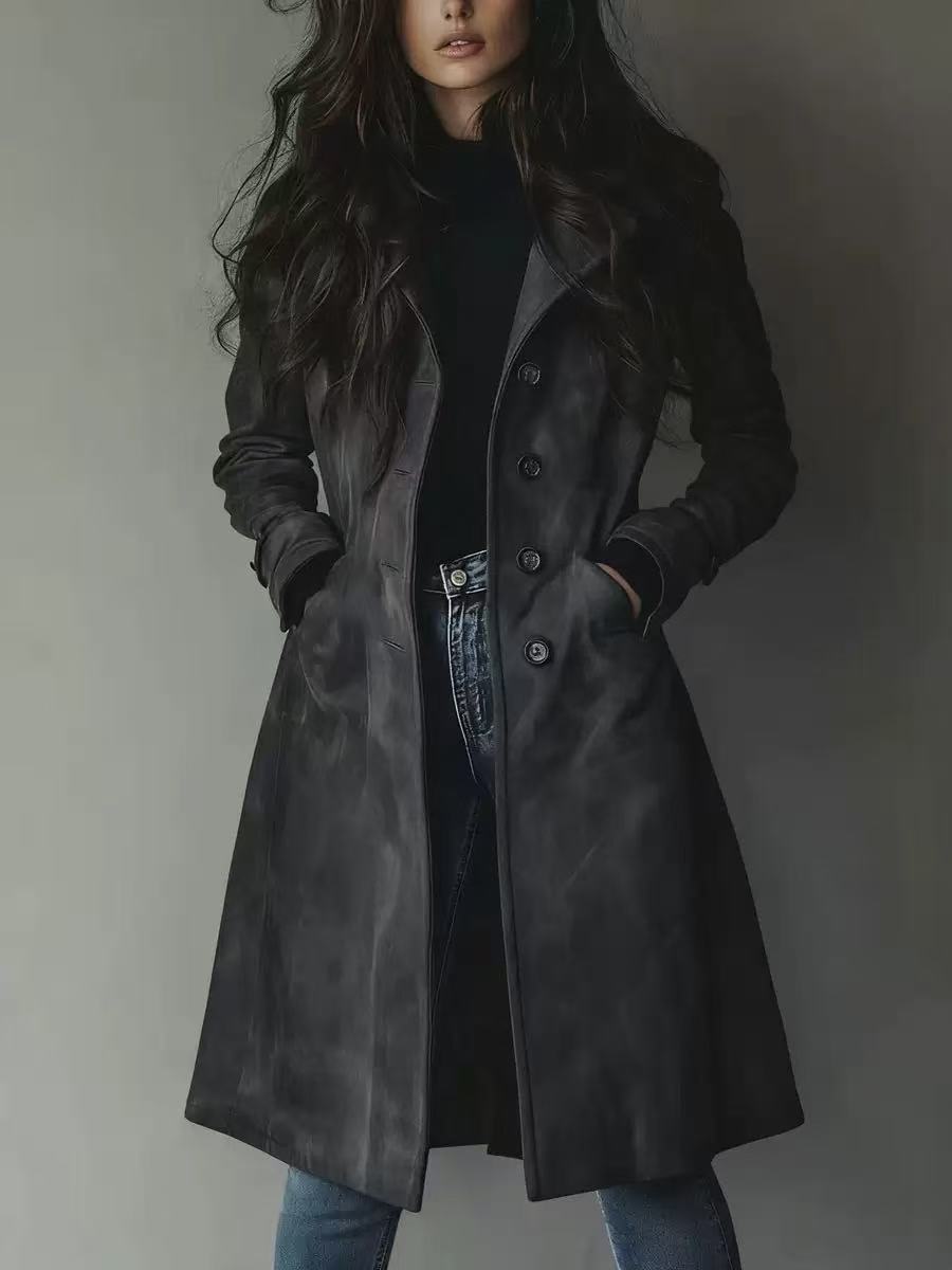 Damen Eleganter und Stilvoller Trenchcoat Echo Archiv