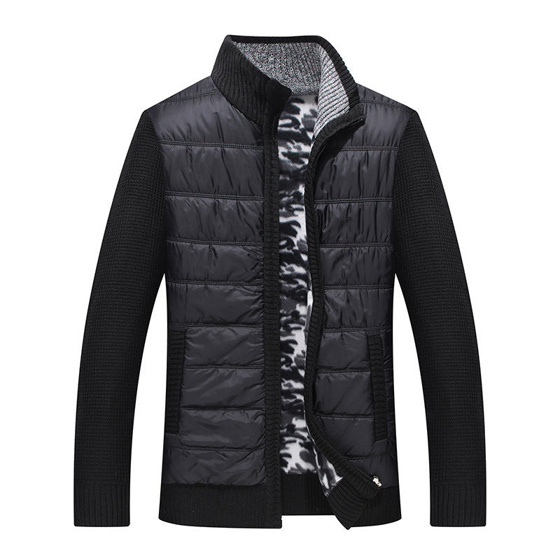 Herren Steppjacke mit hohem Kragen und gefütterten Ärmeln Echoarchiv