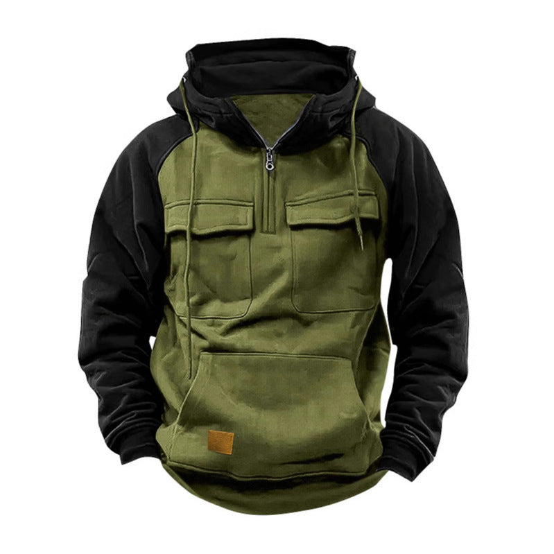 Herren Funktioneller Hoodie mit praktischen Taschen und innovativem Design Echoarchiv