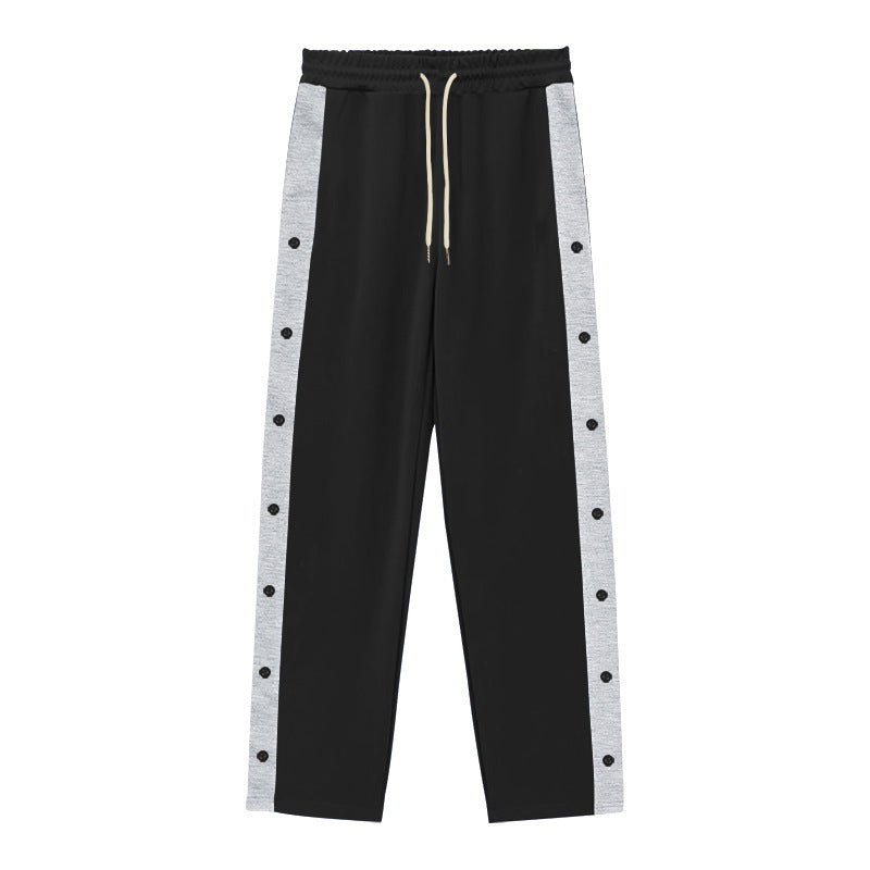 Herren Sportliche Jogginghose mit Knopfleiste und elastischem Bund Echoarchiv