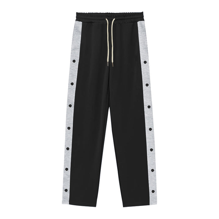 Herren Sportliche Jogginghose mit Knopfleiste und elastischem Bund Echoarchiv