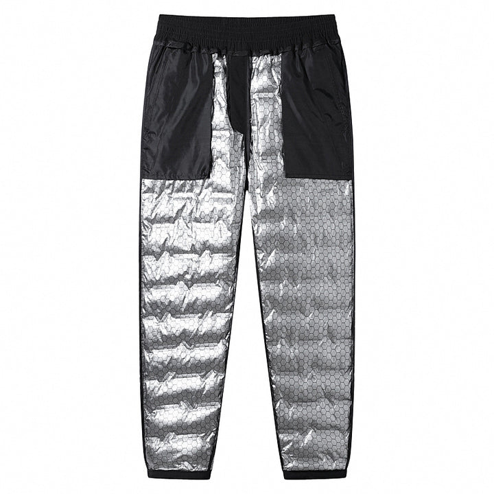 Herren Gepolsterte Thermohose mit Steppung, elastischem Bund und Reißverschlusstaschen Echo Archiv