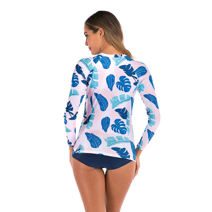 Damen Langarm-Surfuanzug mit floralem Motiv Echo Archiv