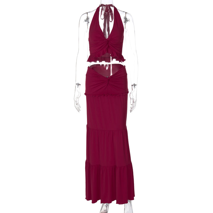 Damen Maxi-Kleid mit offener Rückenpartie und innovativem Wickeldesign Echo Archiv