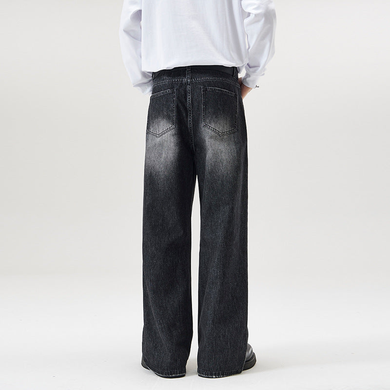 Herren Weite Jeans im lockeren Schnitt mit hoher Taille und Used-Effekt Echo Archiv
