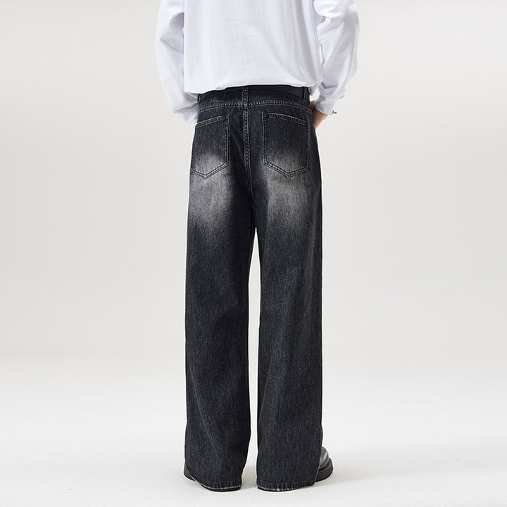 Herren Weite Jeans im lockeren Schnitt mit hoher Taille und Used-Effekt Echo Archiv