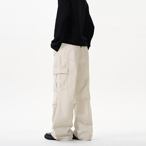 Herren Relaxed Utility-Cargohose im Palazzoschnitt aus Baumwoll-Twill Echo Archiv