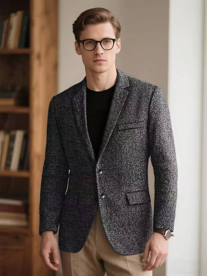 Herren Smart-Casual Blazer mit strukturiertem Gewebe Echoarchiv