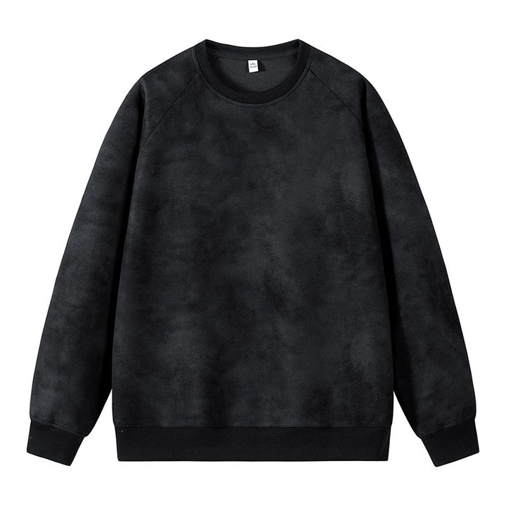 Herren Oversized Sweatshirt mit gebürstetem Fleece-Innenfutter und Vintage-Waschung Echo Archiv