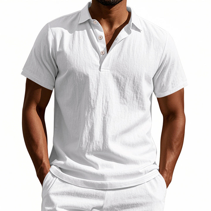 Herren Poloshirt mit atmungsaktiver Struktur und klassischem Kragen Echoarchiv