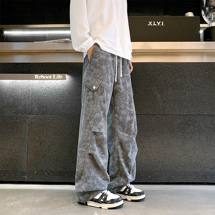 Unisex Weit geschnittene Utility-Hose mit praktischen Taschen Echoarchiv