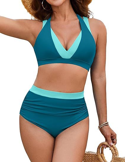 Damen Sport-Bikini mit hohem Bund Echo Archiv