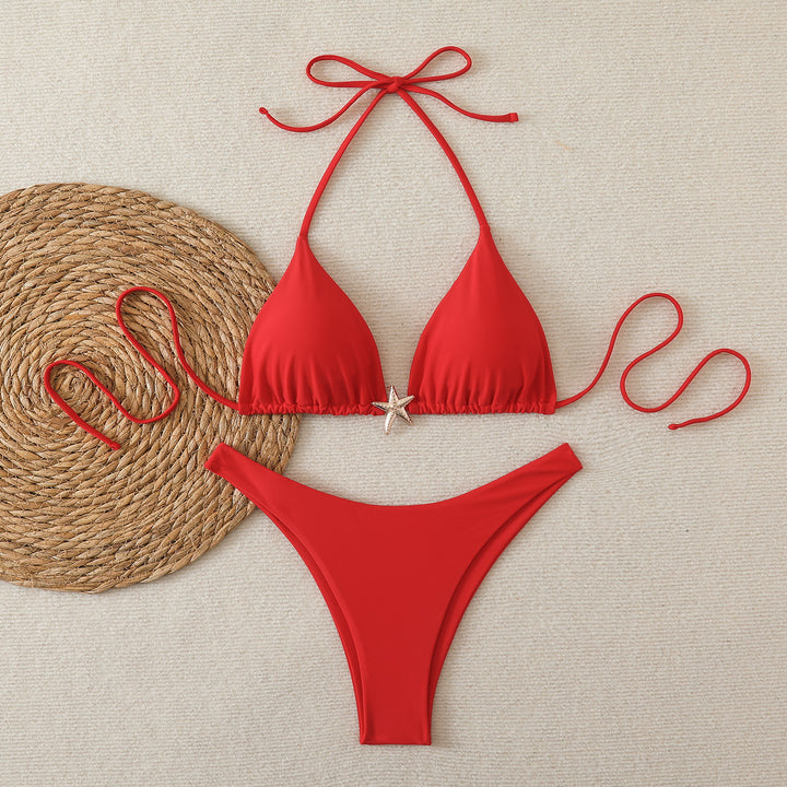 Damen Triangel-Bikini mit modischem Stern-Detail Echo Archiv