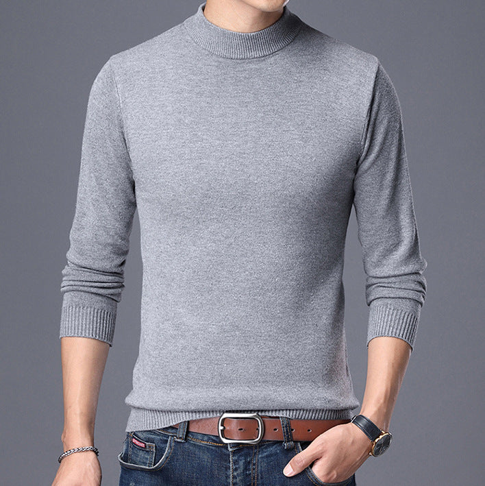 Herren Hochwertiger Rollkragenpullover aus feinem Strick Echoarchiv