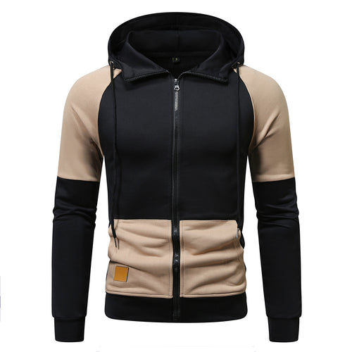 Herren sportlicher Kapuzenpullover mit einzigartigem Farbblock-Design Echoarchiv