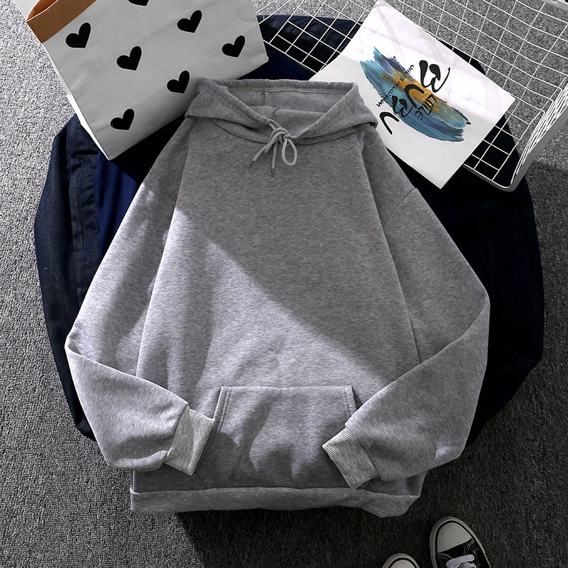 Unisex weicher Oversize-Kapuzenpullover mit hohem Kapuzenkragen und Kängurutasche – Auréline