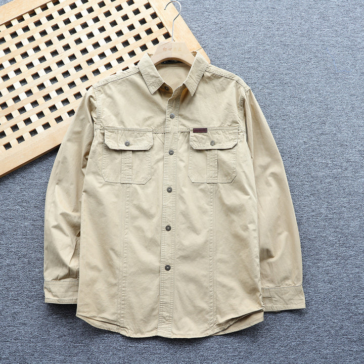 Herren Utility-Hemdjacke mit Brustklappen und verstärkten Nähten Echo Archiv