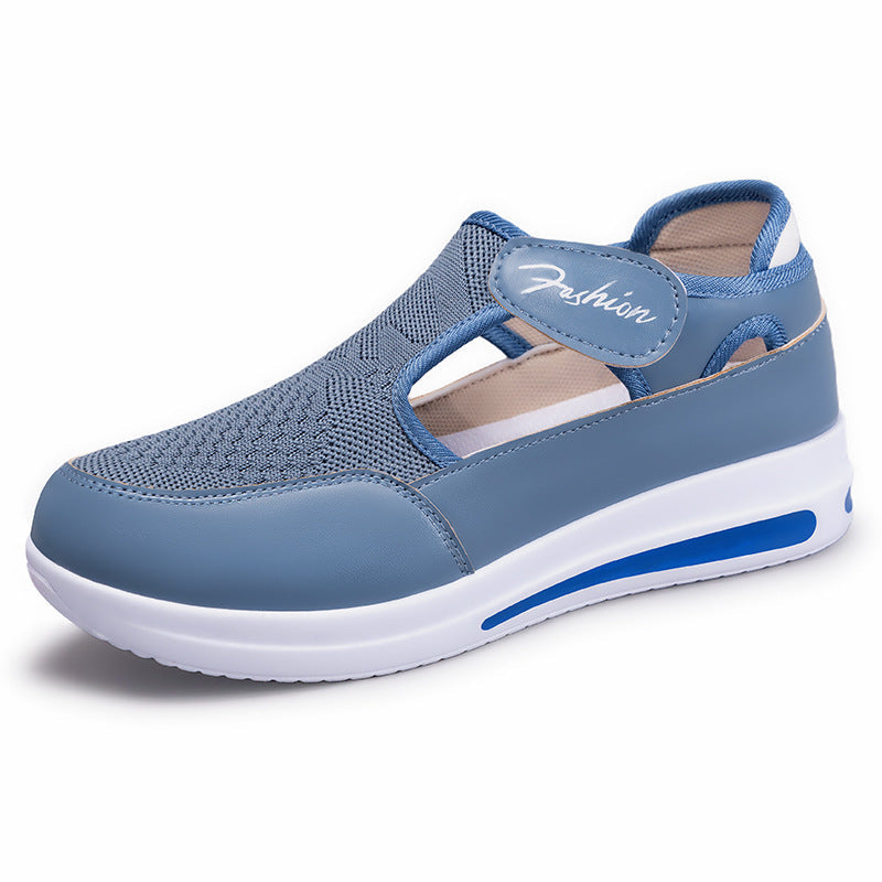 Damen Flexible Slip-On Fitnessschuhe mit atmungsaktiver Netzoberfläche Echo Archiv