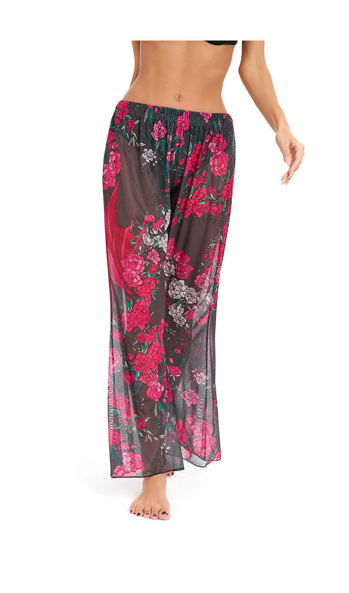 Damen Leggings aus luftiger, transparenter Stoffqualität mit exotischem Muster Echo Archiv