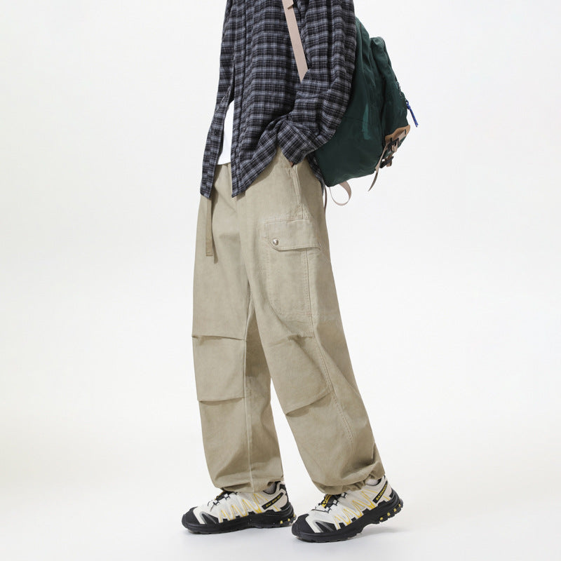 Herren Relaxed Cargo-Hose mit elastischem Bund, Lagen-Paneelen und Utility-Taschen Echo Archiv
