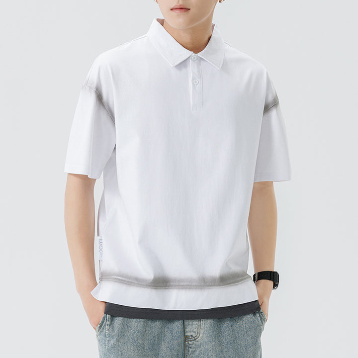 Herren lässiges Poloshirt mit modernem Schnitt und atmungsaktivem Material Echoarchiv