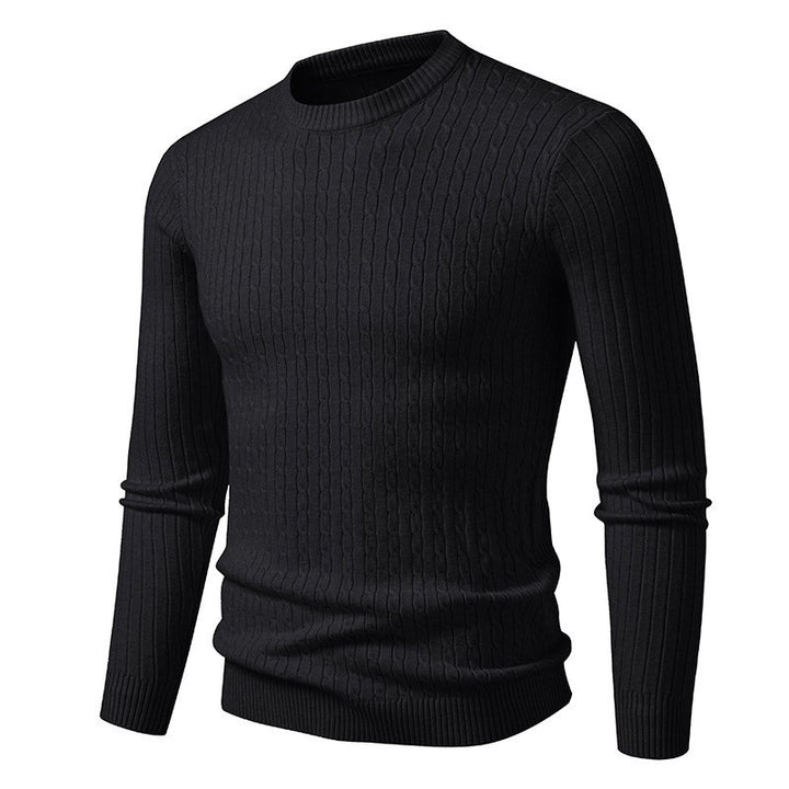 Herren Grobstrickpullover mit elegantem Zopfmuster Echoarchiv
