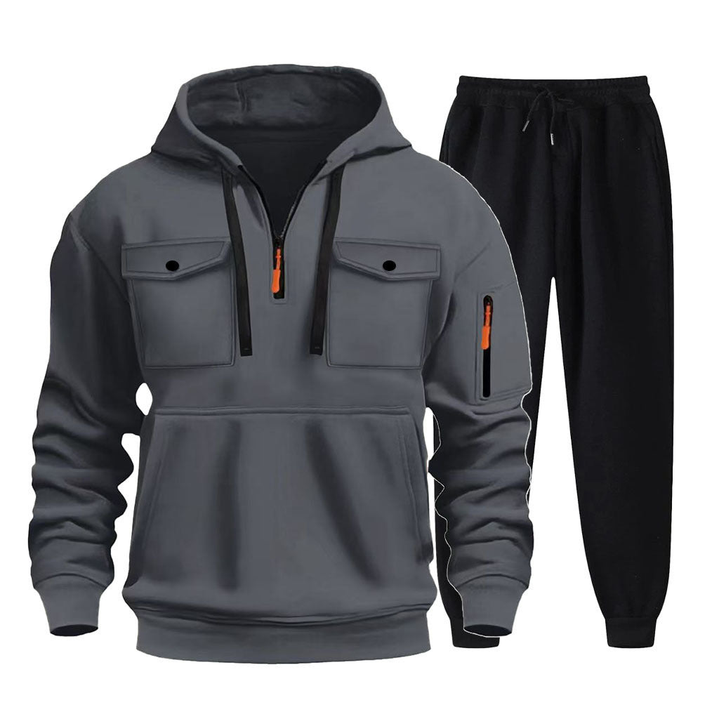 Herren multifunktionale Hoodie und Jogginghose Set Echoarchiv