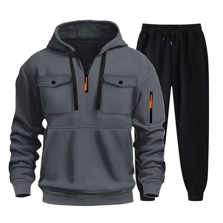 Herren multifunktionale Hoodie und Jogginghose Set Echoarchiv