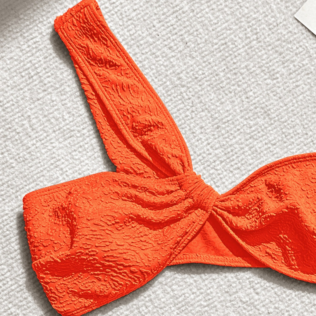 Damen Bandeau-Bikini mit ausgefallenem Strukturdesign Echo Archiv
