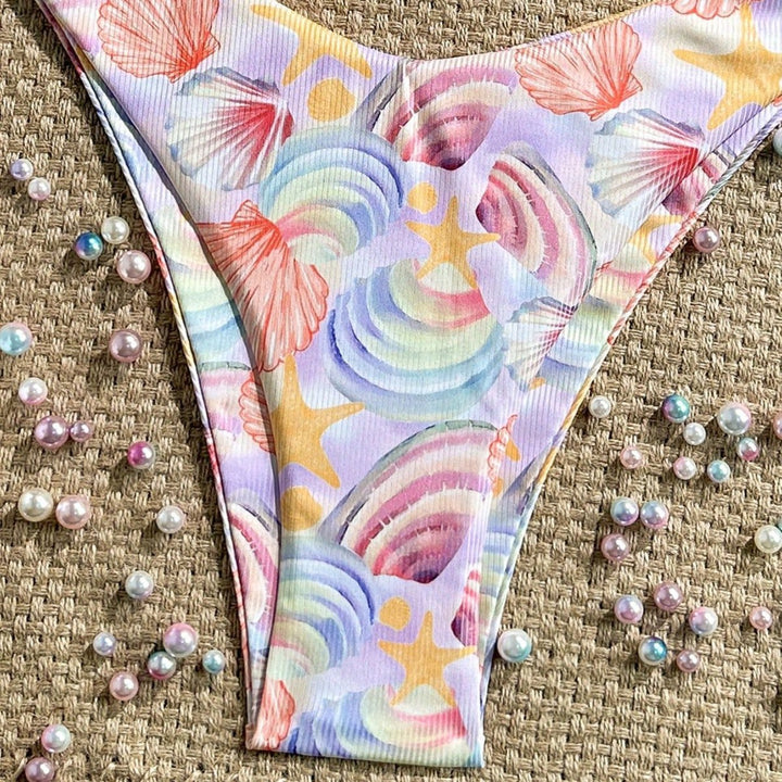 Damen Triangel-Bikini mit maritimen Muschel-Muster Echo Archiv