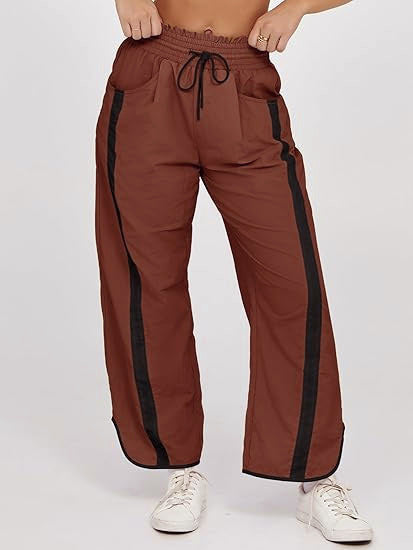 Damen lockere Sporthose mit elastischem Bund und Kontraststreifen Echo Archiv