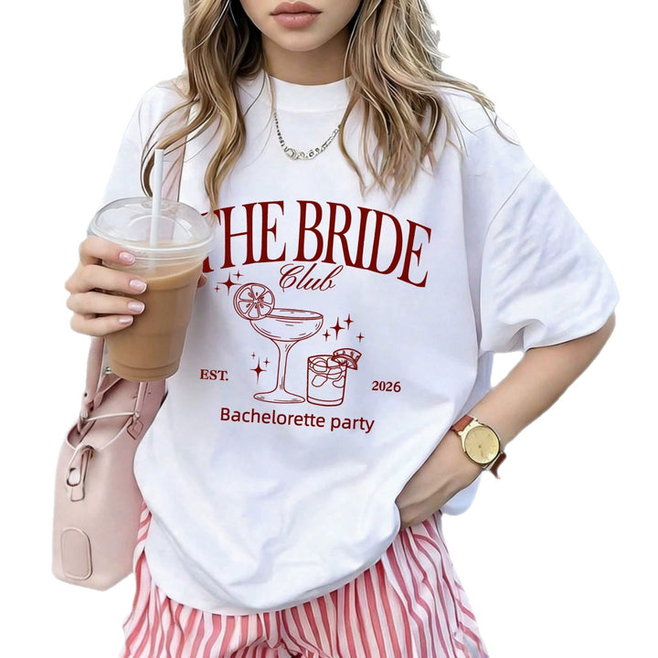 Damen oversized Bachelorette T-Shirt mit exklusivem Print Echo Archiv