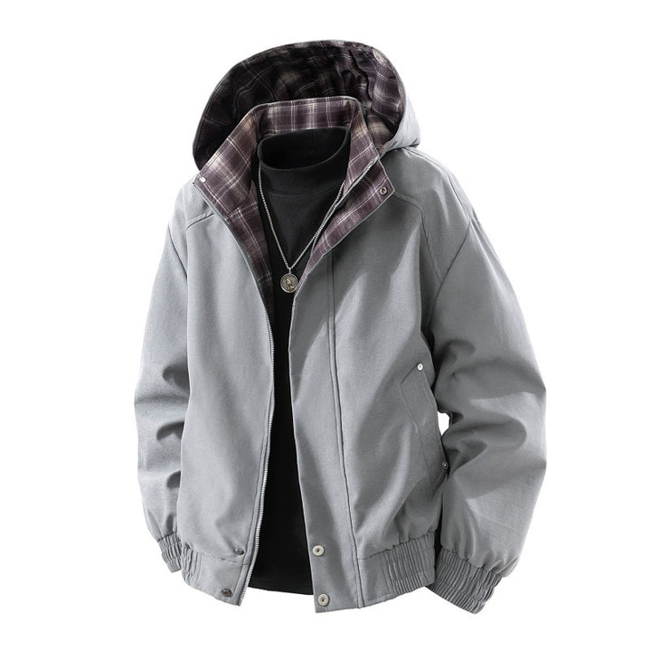 Herren Kapuzenjacke mit Karo-Futter Echo Archiv