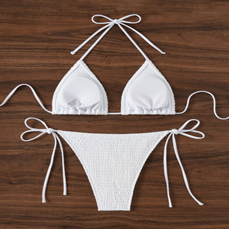 Damen Triangel-Bikini mit Rüschendetail und verstellbaren Trägern Echo Archiv