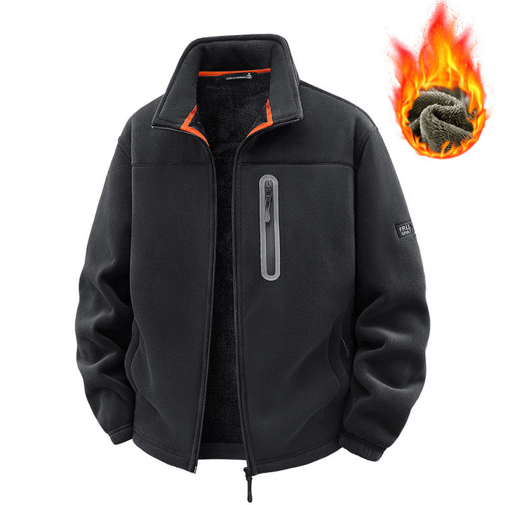 Herren Fleecejacke mit hohem Kragen Echo Archive