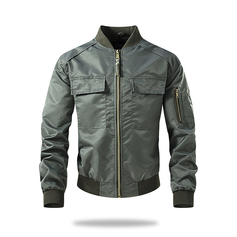 Herren Freizeit-Bomberjacke mit praktischen Taschen und stylischem Kragen Echoarchiv