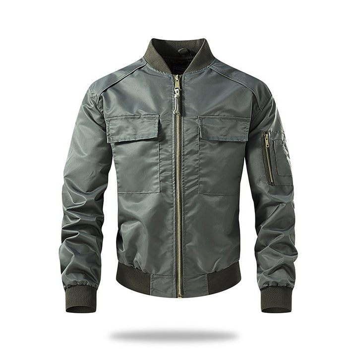 Herren Freizeit-Bomberjacke mit praktischen Taschen und stylischem Kragen Echoarchiv