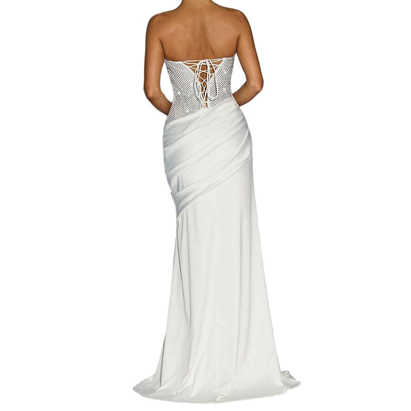 Damen Elegant Maxi-Kleid mit funkelndem Oberteil Echo Archiv