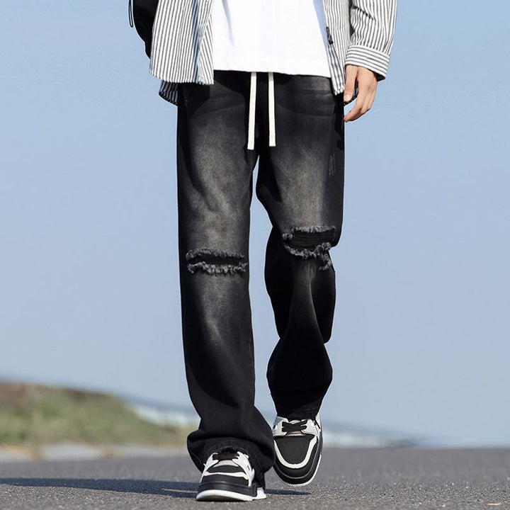 Herren Weitgeschnittene Destroyed Jeans Echoarchiv