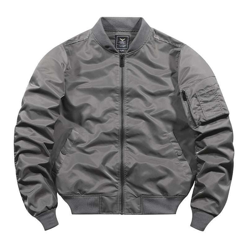 Herren Camouflage-Bomberjacke im Fliegerstil mit Mehrfach-Taschen und Strickbündchen Echoarchiv