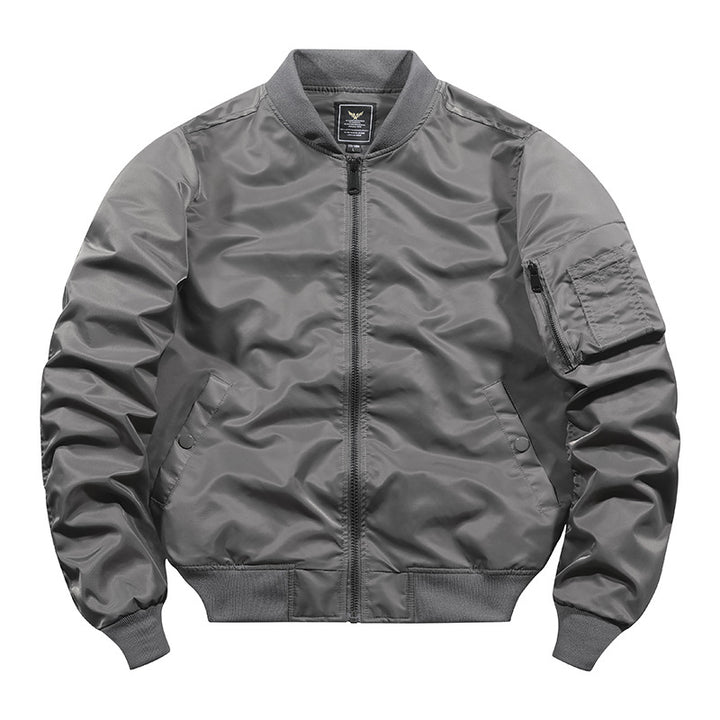 Herren Camouflage-Bomberjacke im Fliegerstil mit Mehrfach-Taschen und Strickbündchen Echoarchiv