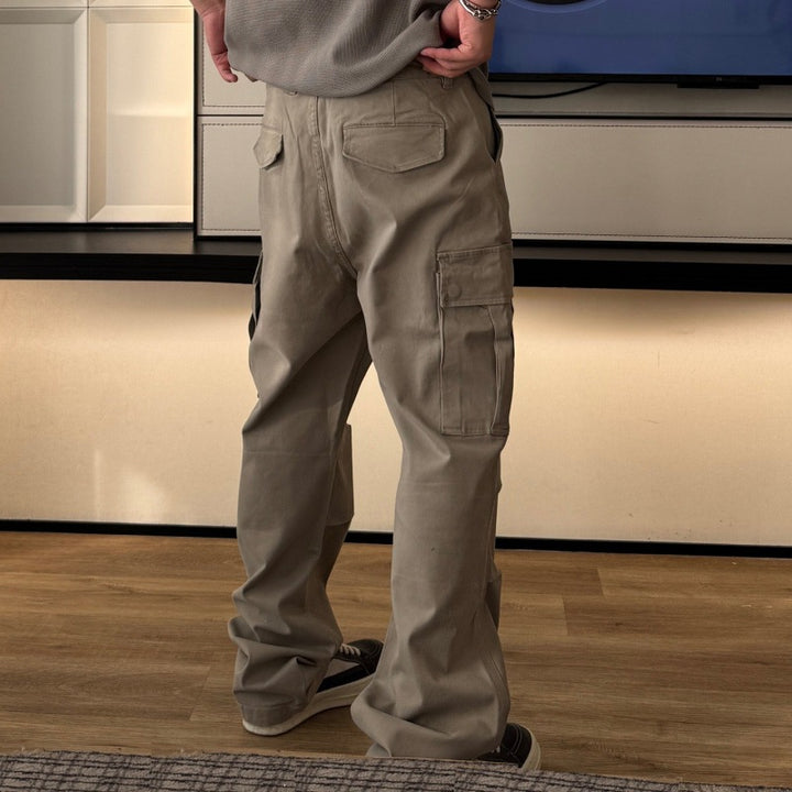 Damen Modische Cargo-Hose mit weitem Schnitt Echo Archiv