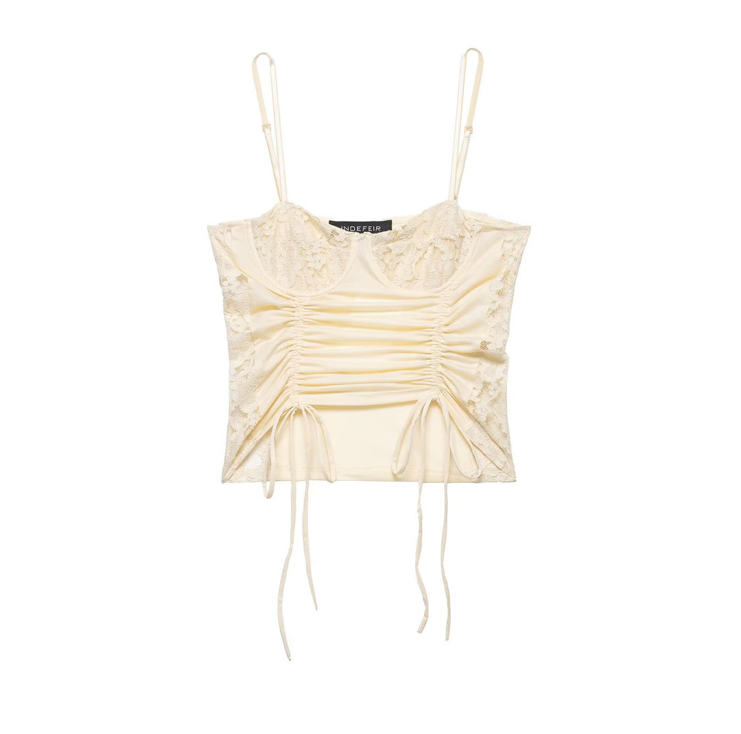 Damen Spitzeneinsatz Top Echo Archiv
