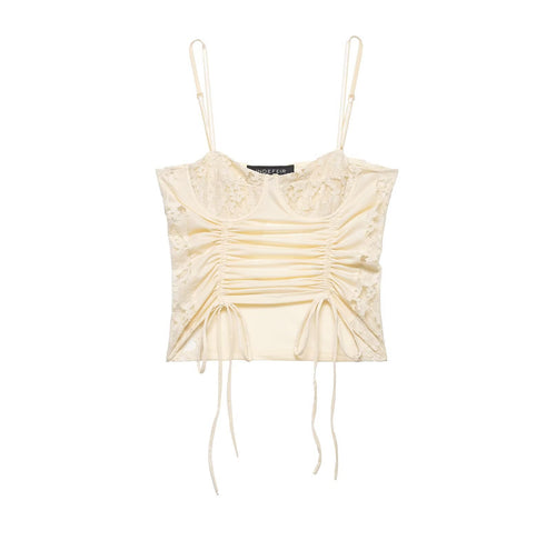 Damen Spitzeneinsatz Top Echo Archiv